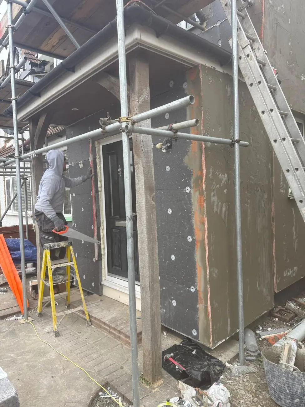 Insulation boards fixed - Kev Construct, North London