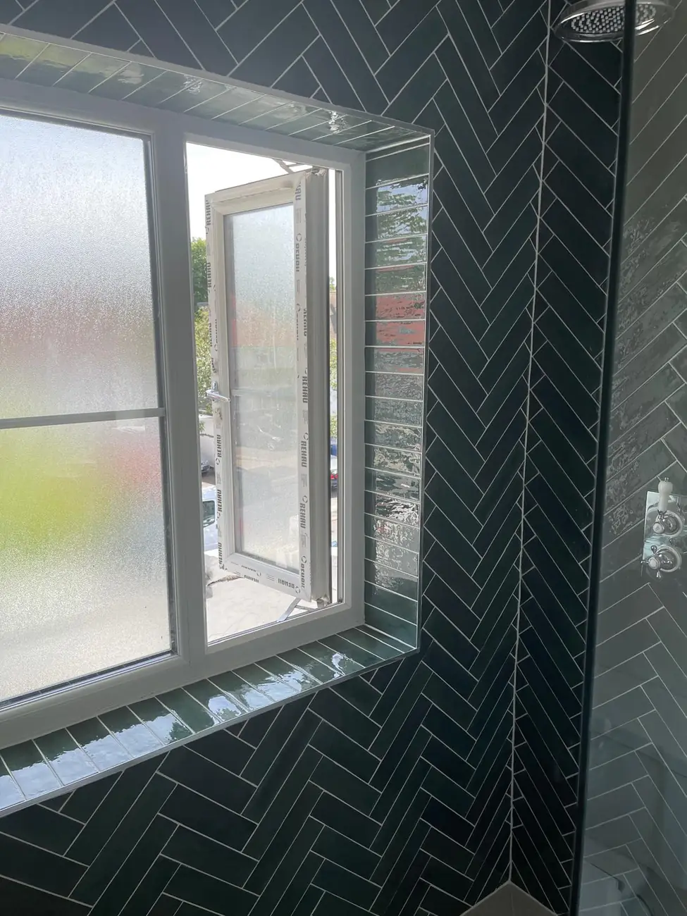 Herringbone shower - Kev Construct, North London