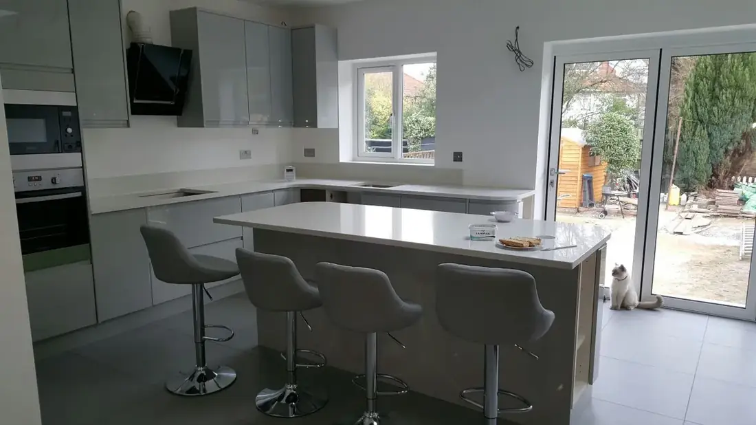 Open-plan kitchen extension in a North London home